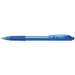 Pix retractabil, albastru, corp albastru transparent, varf 0,7mm, BK417 Pentel