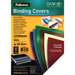 Coperti din carton, A4, alb, pentru indosariere, 100 coli/top, Fellowes