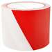 Banda delimitare si semnalizare, rosu/alb, 75mm x 100m, 30 microni, Office Products