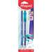 Creion cu guma, HB, 2buc/set si ghidaj degete, Kidy Learn Maped 853500