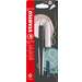 Stilou plastic cu 1 rezerva, varf M, culoare negru / roz pastel, Flow Modern Office Stabilo