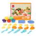 Plastilina 6 culori/set cu 19 accesorii, Deli DLEH726
