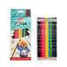 Creioane colorate cu guma 12culori/set + ascutioare, Daco-CC312R
