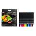 Creioane colorate 24culori/set + ascutitoare, Black & White, Daco-CC424N