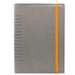 Agenda zilnica 2027, 17x24cm, cu elastic, gri, Lux Cometa