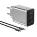 Incarcator retea, USB si 2xUSB-C, 65W, cablu 100W inclus, gri, EcoFlow