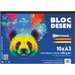 Bloc desen A3, 10file, 180g/mp, Animale, Aquarell Koh-I-Noor