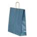 Punga cadou, dimensiuni 32x12x41cm, maner hartie rasucita, albastra, Papiroti
