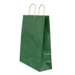Punga cadou, dimensiuni 22x10x31cm, maner hartie rasucita, verde dungi, Papiroti