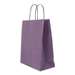 Punga cadou, dimensiuni 22x10x31cm, maner hartie rasucita, mov, Papiroti