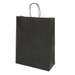 Punga cadou, dimensiuni 18x8x22cm, maner hartie rasucita, neagra, Papiroti PAP15958