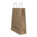 Punga cadou, dimensiuni 22x10x31cm, maner hartie rasucita, maro, Papiroti