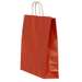 Punga cadou, dimensiuni 26x12x35cm, maner hartie rasucita, rosu, Papiroti