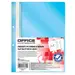 Dosar plastic cu sina si perforatii, bleu, 50buc/set, Office Products