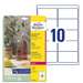 Etichete autoadezive din poliester 10/A4, transparent clear, 96x50,8mm, 25coli/top, Avery Zweckform 
