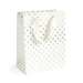 Punga cadou, puncte aurii, dimensiuni 25x10x20cm, 5buc/set, 257025 GP