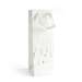 Punga cadou, alba flori aurii, dimensiuni 35x10x12cm, 5buc/set, 257023 GP