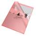 Mapa de protectie A4 cu deschidere in L, rosu transparent, 115mic, 25/set, Esselte