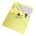 Mapa de protectie A4 cu deschidere in L, galben transparent, 115mic, 25/set, Esselte