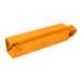 Etui din piele ecologica ptr. instrumente de scris, 1 fermoar, Orange, Rhodia