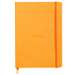 Caiet A5, 80file, dictando, coperta piele ecologica, Orange, Rhodia 117415C