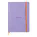 Caiet A5, 80file, dictando, coperta piele ecologica, Iris, Rhodia 117409C