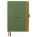 Caiet A5, 120file, coperta piele ecologica, Sage, Goalbook Rhodia 117804C