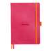 Caiet A5, 120file, coperta piele ecologica, Raspberry, Goalbook Rhodia 117752C