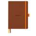 Caiet A5, 120file, coperta piele ecologica, Copper, Goalbook Rhodia 117812C