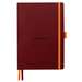 Caiet A5, 120file, coperta piele ecologica, Burgundy, Goalbook Rhodia 117800C