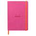 Caiet A5, 80file, coperta piele ecologica, Fuchsia, Rhodia 117445C