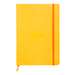 Caiet A5, 80file, dictando, coperta piele ecologica, yellow, Rhodia 117416C