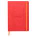 Caiet A5, 80file, dictando, coperta piele ecologica, Coral, Rhodia 117380C