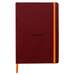 Caiet A5, 80file, coperta piele ecologica, Burgundy, Rhodia 117436C