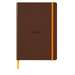Caiet A5, 80file, dictando, coperta piele ecologica, Bronze, Rhodia 117384C