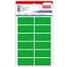 Etichete autoadezive dreptunghiulare, 23x50mm, 60buc/set, 5coli/set, verde, Tanex
