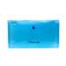 Mapa plastic cu capsa, DL, 10buc/set, albastru transparent, Optima