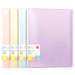Dosar de prezentare A4 cu 40 file incluse, diferite culori pastel, coperta rigida Deli DLEB034