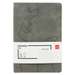 Caiet A5, 96file, dictando, coperta imitatie piele gri, Deli DLEN126LG