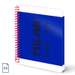 Caiet cu spira A5, 80file, albastru, matematica, Milan 624
