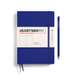 Caiet A5, 125file, velin, coperta carton rigid, albastru cerneala, Bauhaus LEUCHTTURM LT369791