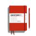 Caiet A5, 125file, punctat, coperta carton rigid, rosu inchisa, LEUCHTTURM LT367251