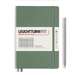 Caiet A5, 125file, matematica, coperta carton rigid, olive, LEUCHTTURM LT365491