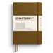 Caiet A5, 125file, matematica, coperta carton rigid, maro scortisoara, LEUCHTTURM LT372199