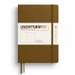 Caiet A5, 125file, velin, coperta carton rigid, maro scortisoara, LEUCHTTURM LT372196