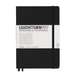 Caiet A5, 125file, matematica, coperta carton rigid, negru, LEUCHTTURM LT315928