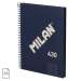 Caiet cu spira A5, 80file, albastru, matematica, 57153E80SNCB, Milan 430
