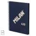 Caiet cu spira A5, 80file, albastru, dictando, 57152E80SNCB, Milan 430