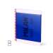 Caiet cu spira A4, 80file, matematica, albastru, 57043E80B, Nata Milan 624