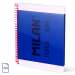 Caiet cu spira A4, 80file, dictando, albastru, 57042E80B, Nata Milan 624